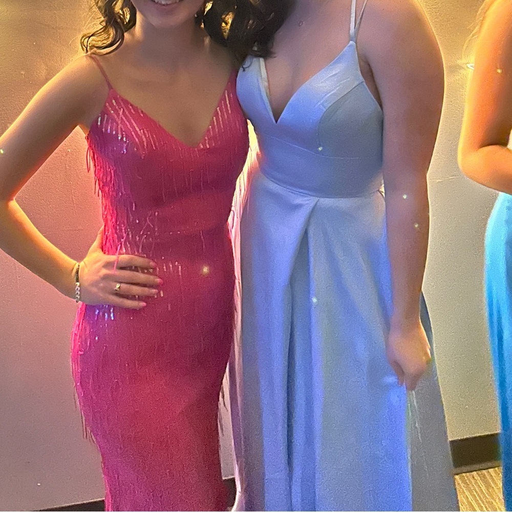 Promgirl Strappy Long-Black Formal Prom Dress - Blizzard - Size 6 - Worn Once